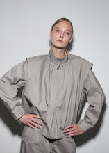 Load image into Gallery viewer, Bailey Deadstock Cotton Blouse - Light Grey
