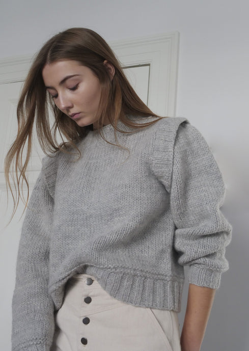 Aemar wool handknit pullover