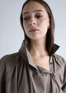 Deidre Organic Cotton Dress - Walnut