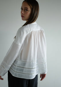 Brooke Ramie Blouse - Bright White