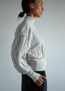 Keathley Merino Pullover - Oyester Melange
