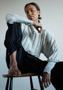 Keathley Merino Pullover - Oyester Melange