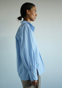 Caebel Blouse - Deadstock Shirting Stripe