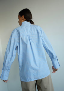 Caebel Blouse - Deadstock Shirting Stripe