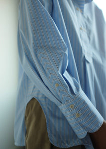 Caebel Blouse - Deadstock Shirting Stripe