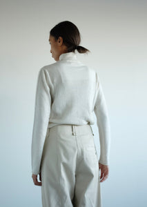 Coelle Merino Pullover - Off-white Melange