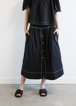 Load image into Gallery viewer, Solange Organic Cotton Skirt - Black
