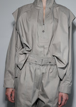 Load image into Gallery viewer, Bailey Deadstock Cotton Blouse - Light Grey
