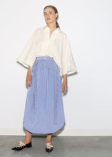 Load image into Gallery viewer, Soames Deadstock Cotton Skirt - Blue Stripe
