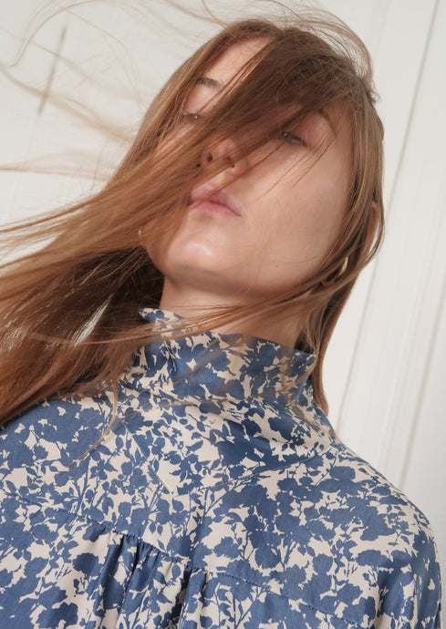 Aele printed tencel blouse