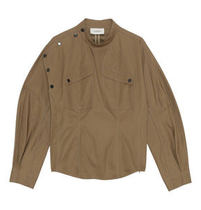 Bennet Organic Cotton Twill Shirt-jacket - Oak