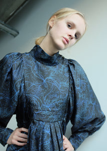 Clarise Printed Silk Dress