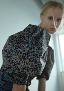Cleo Organic Printed Poplin Blouse