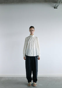 Ferryn Organic Cotton Blouse - Print off-white