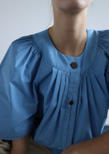 Load image into Gallery viewer, Flo Organic Cotton Blouse - Lichen Blue
