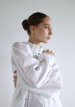 Load image into Gallery viewer, Felice Ramie Deco Blouse - Bright White
