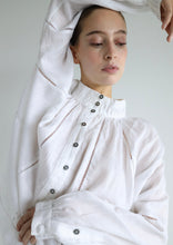 Load image into Gallery viewer, Felice Ramie Deco Blouse - Bright White
