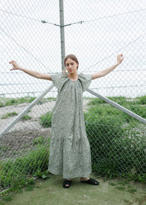 Dahlia Organic Floral Lawn Dress