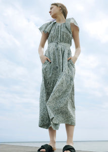 Dahlia Organic Floral Lawn Dress