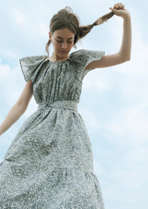 Dahlia Organic Floral Lawn Dress