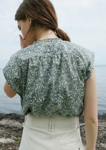 Blond Organic Floral Lawn Top
