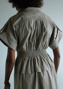 Fleur Organic Cotton Dress - Stone