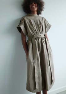 Fleur Organic Cotton Dress - Stone