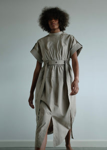 Fleur Organic Cotton Dress - Stone