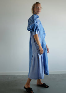 Products Farrah Organic Cotton dress - Blue Stripe