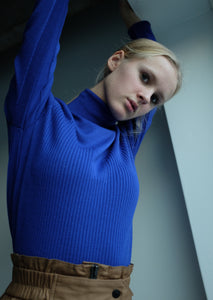 Coelle Merino Pullover - True Blue