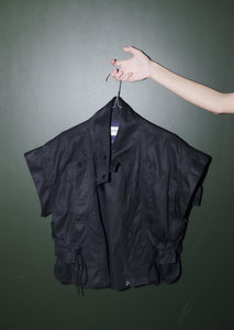 Bee Organic Cotton Twill Vest - Black