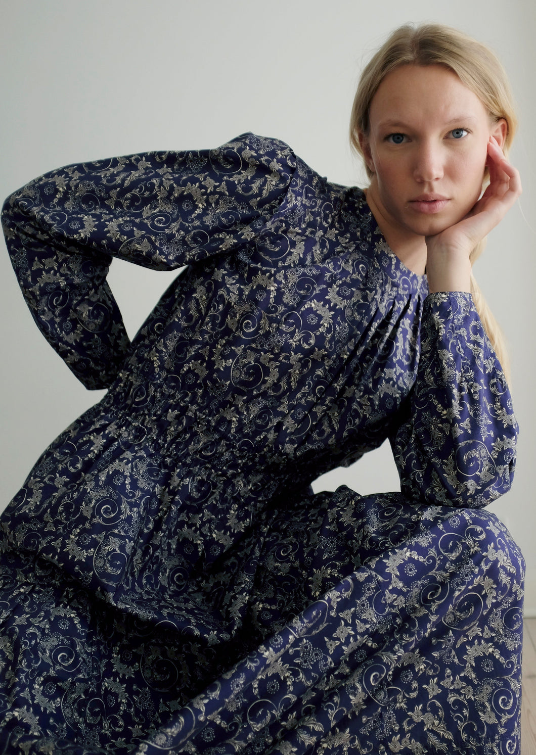 Earhart Organic Printed Poplin Dress