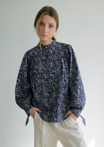 Ella Organic Printed Poplin Blouse