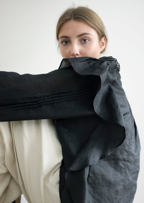 Corinne Ramie Deco Blouse