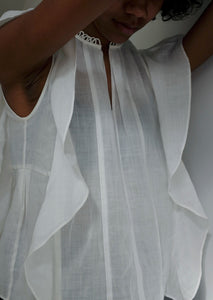 Dorris Ramie Top - Cloud Dancer