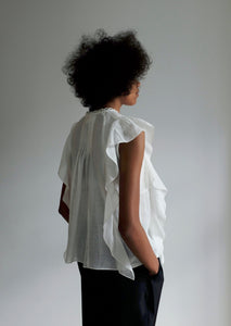 Dorris Ramie Top - Cloud Dancer