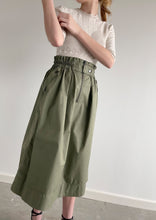 Load image into Gallery viewer, Denise Organic Cotton Twill Skirt - Olive Green
