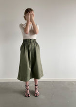 Load image into Gallery viewer, Denise Organic Cotton Twill Skirt - Olive Green
