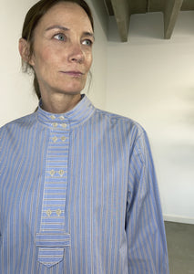 Caebel Blouse - Deadstock Shirting Stripe