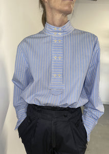 Caebel Blouse - Deadstock Shirting Stripe