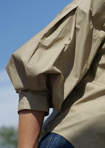 Aellish Organic Cotton Blouse - Light Brown