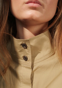 Aebel Organic Cotton Shirt - Light Brown