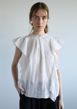 Load image into Gallery viewer, Dorris Ramie Top - Bright White
